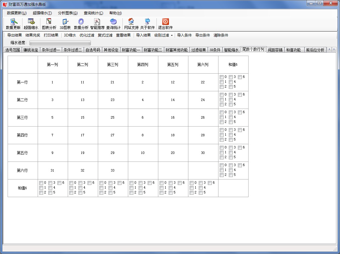 双色球财富百万通加强水晶版