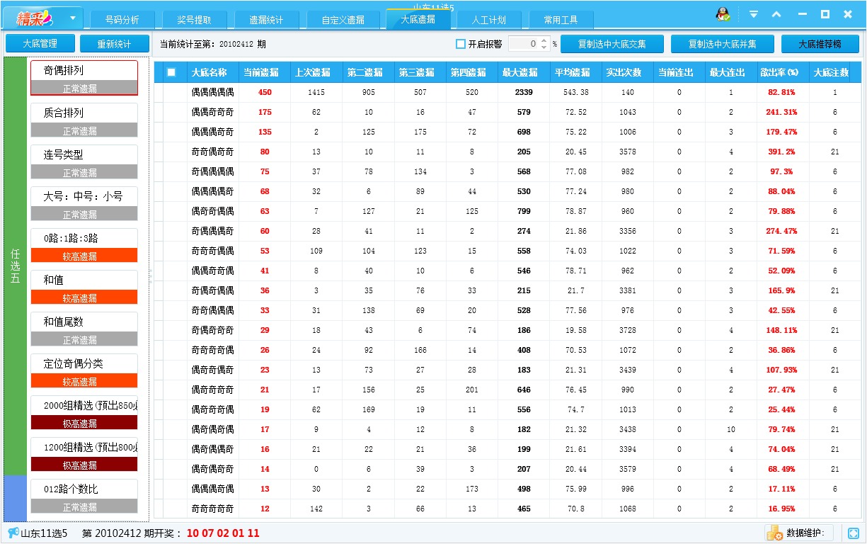 精彩11选5大数分析软件