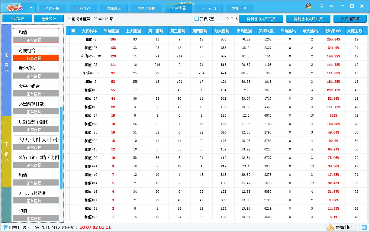精彩11选5大数分析软件